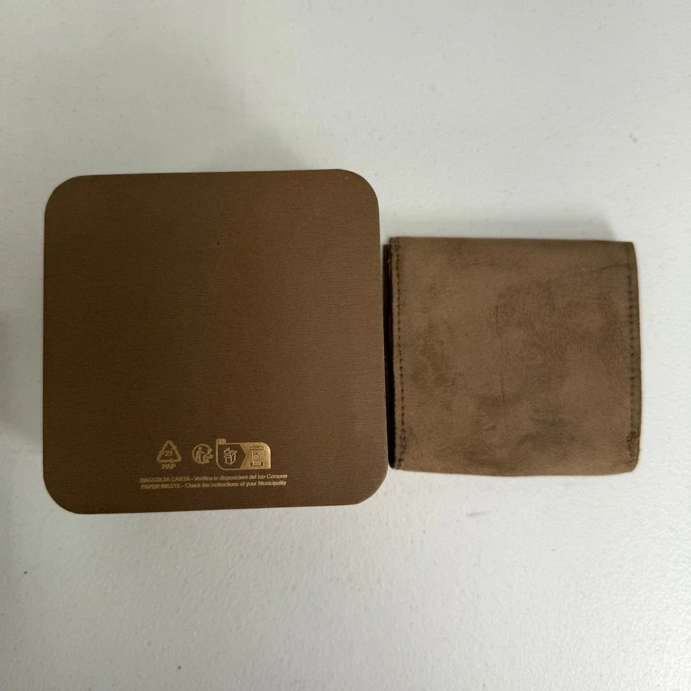 David Yurman Jewelry Box Brown Pouch Set Square Logo Storage Accessory EMPTY